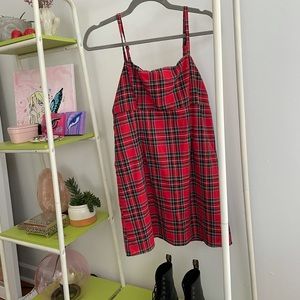 Urban outfitters red plaid dress ❣️